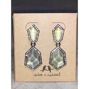 CHLOE + ISABEL geometric faceted drop earrings - E090